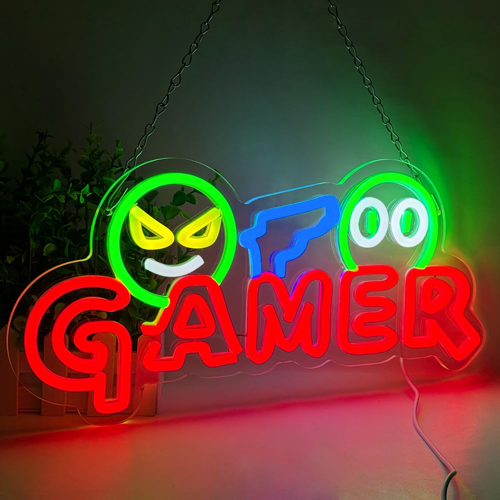 Neon Sign Party - Gamer Neon Sign LED Wandlamp Aanpasbare