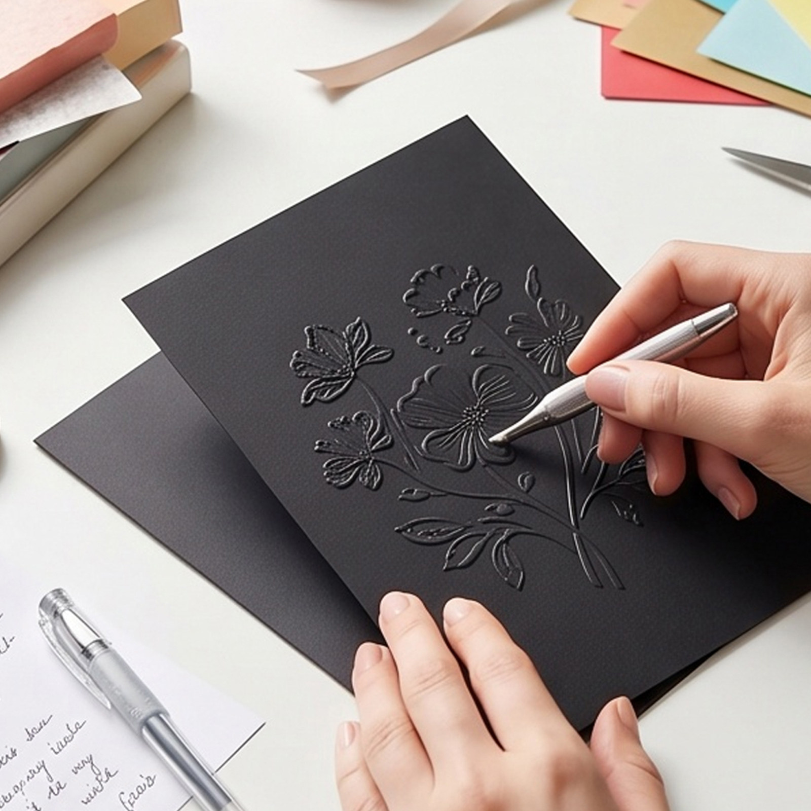 Papercraft Supply Invitation - 60 stuks zwart karton voor scrapbooking,