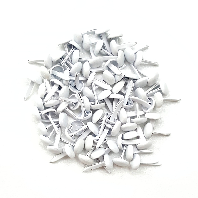Papercraft Supply Invitation - 500 stuks 5mm Wit Metalen Brads