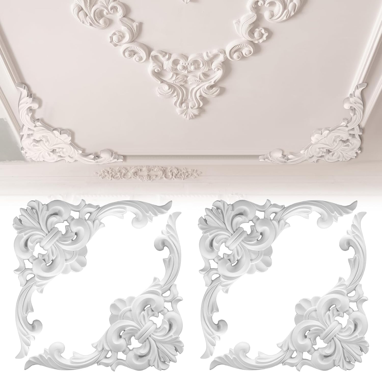 PU Plafondlijsten Set Hoekdeco - Flower Wall Panel recensie en prijs