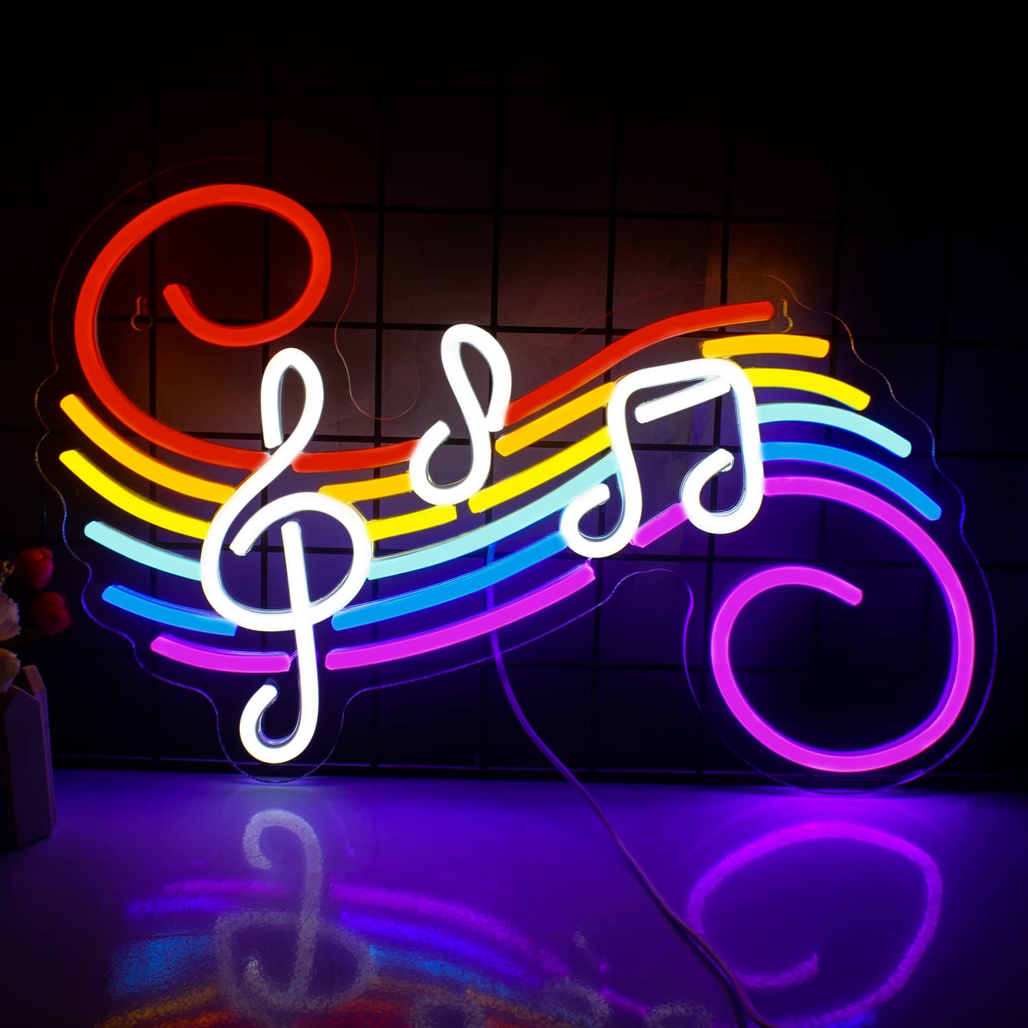 Muzieknoten Neonbord Aanpasbaa - Neon Sign Party recensie en prijs