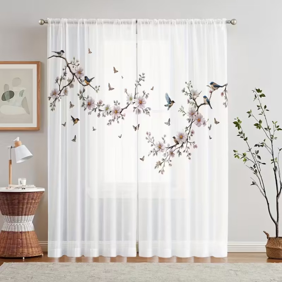 2 STUKS Digitaal bedrukt trans - Flower Wall Panel recensie en prijs