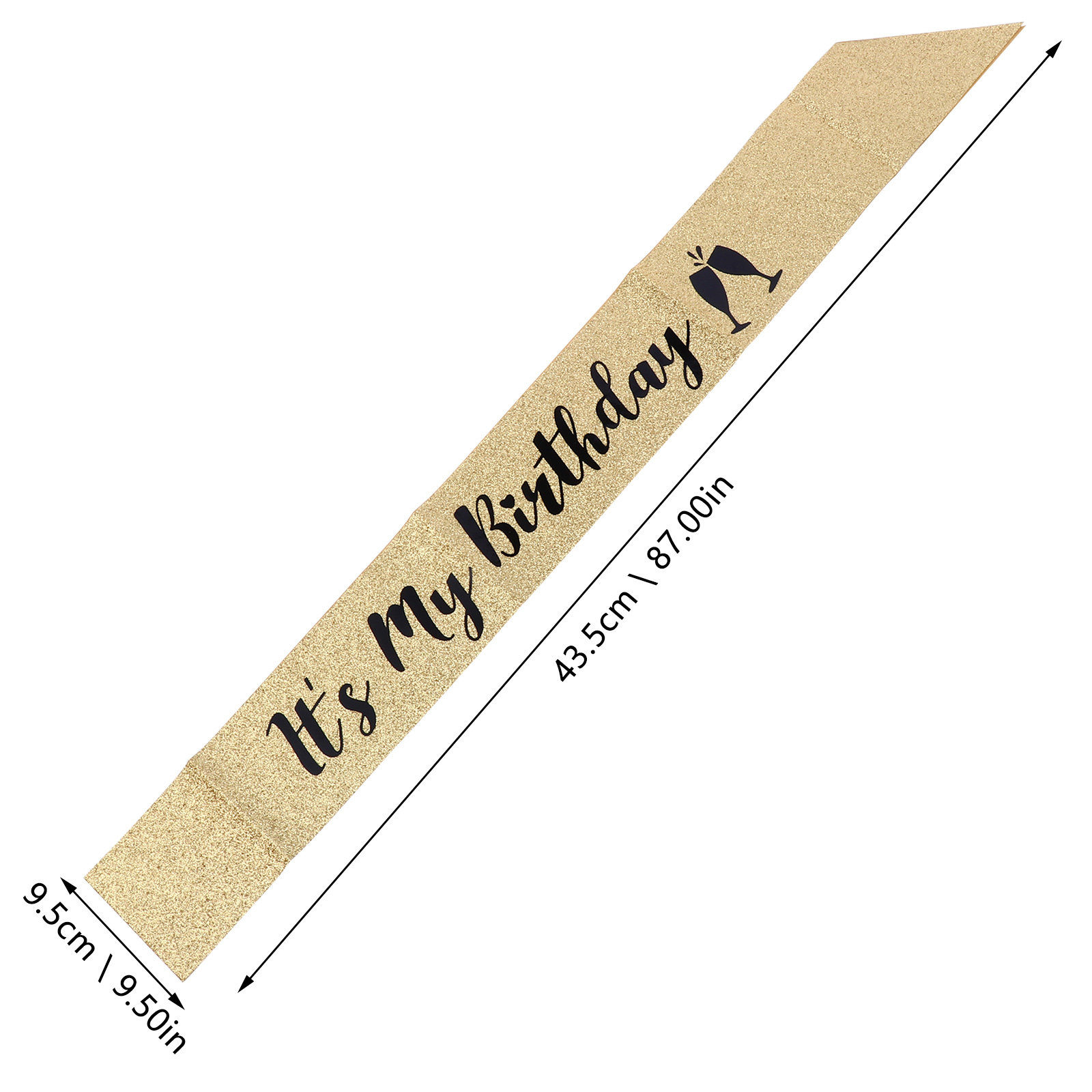1 Stuks Glitter Verjaardagssje - Birthday Sash Glitter recensie en prijs