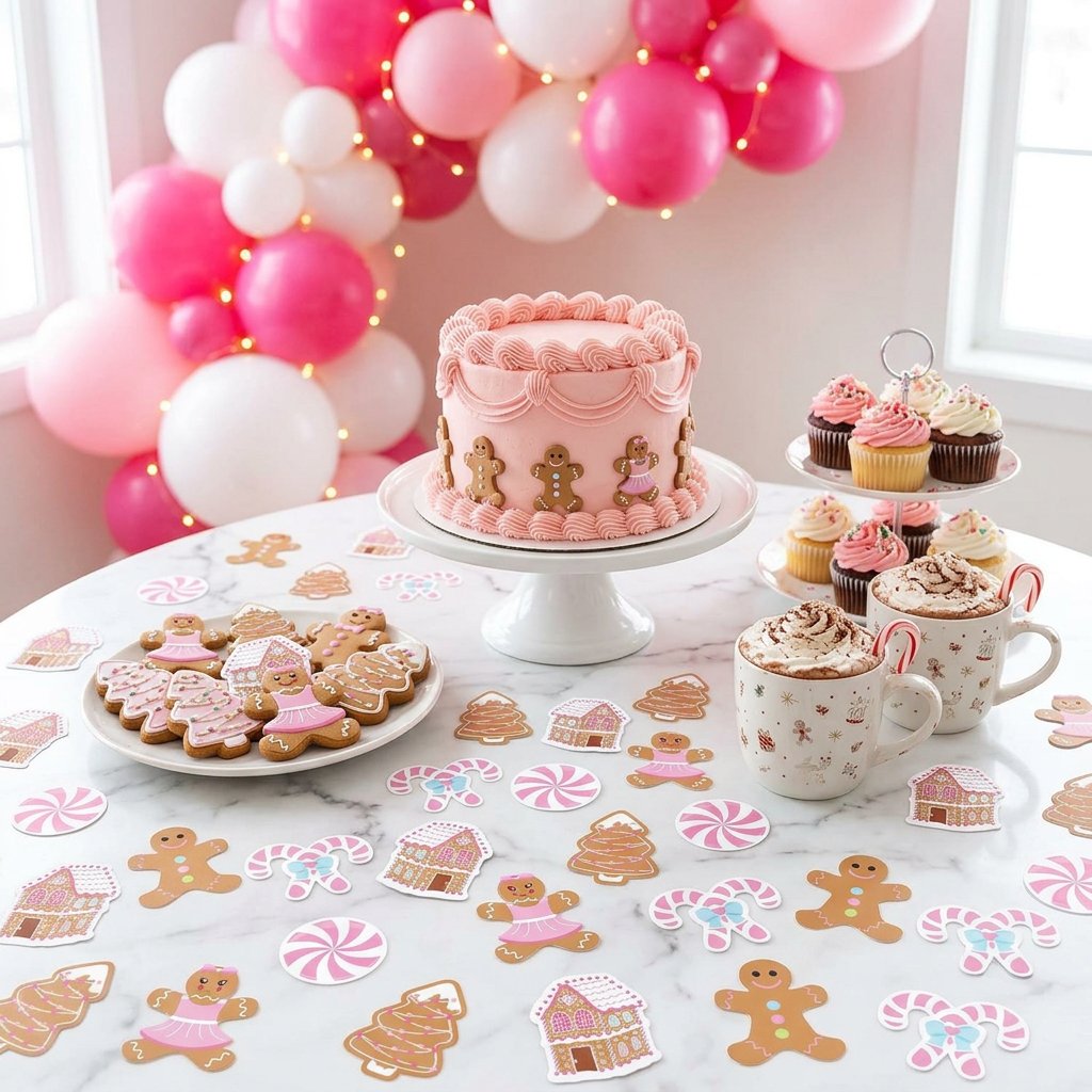 330 stuks roze peperkoek kerst - Papercraft Supply Confetti recensie en prijs