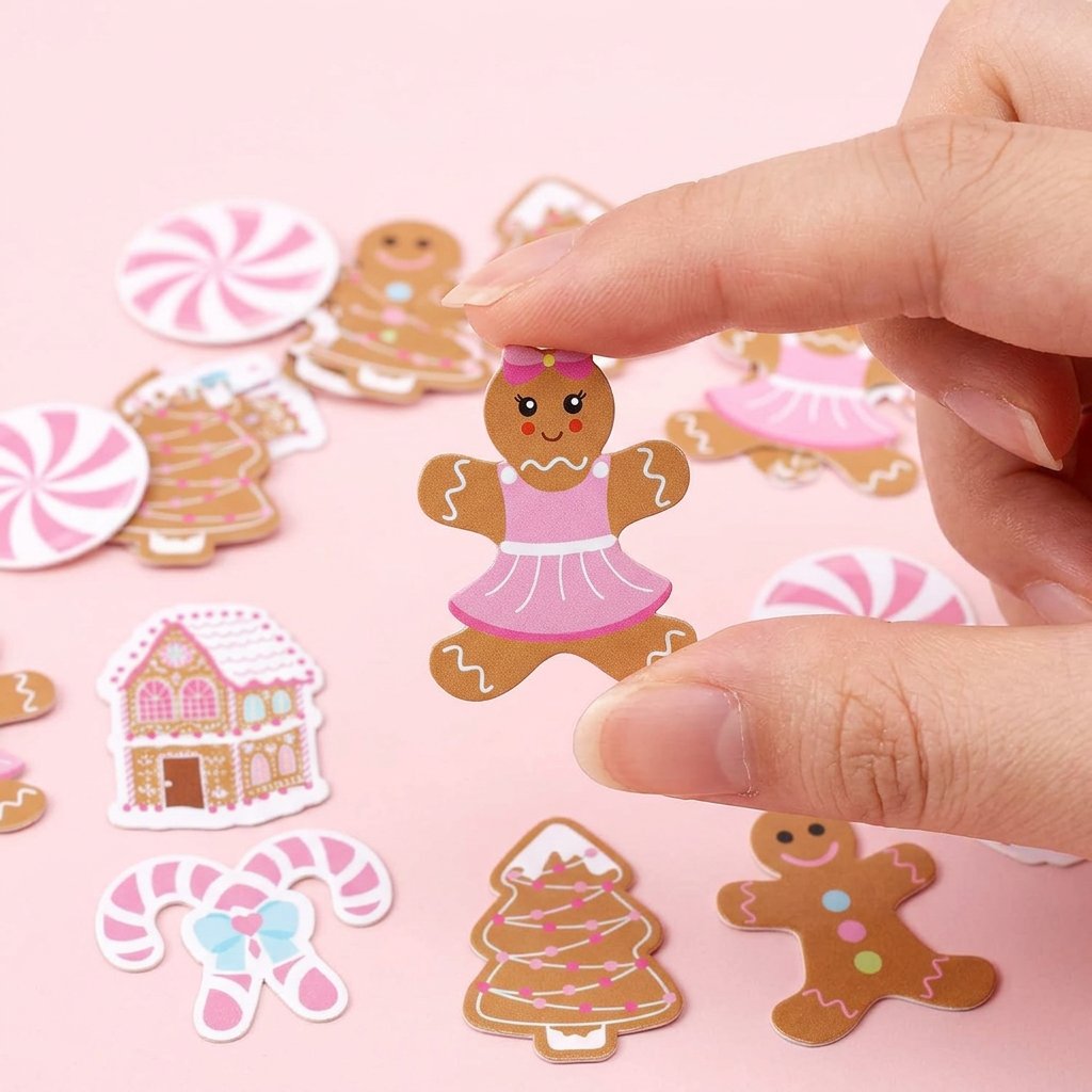 330 stuks roze peperkoek kerst - Papercraft Supply Confetti recensie en prijs