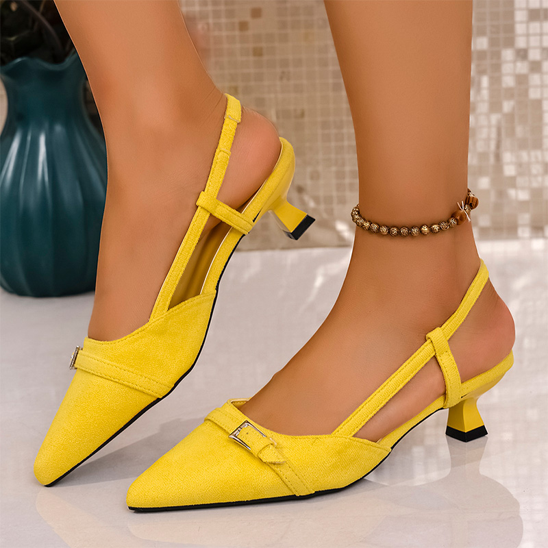 Mode Gele Hoge Hakken Sandalen - Neon Sign Party recensie en prijs