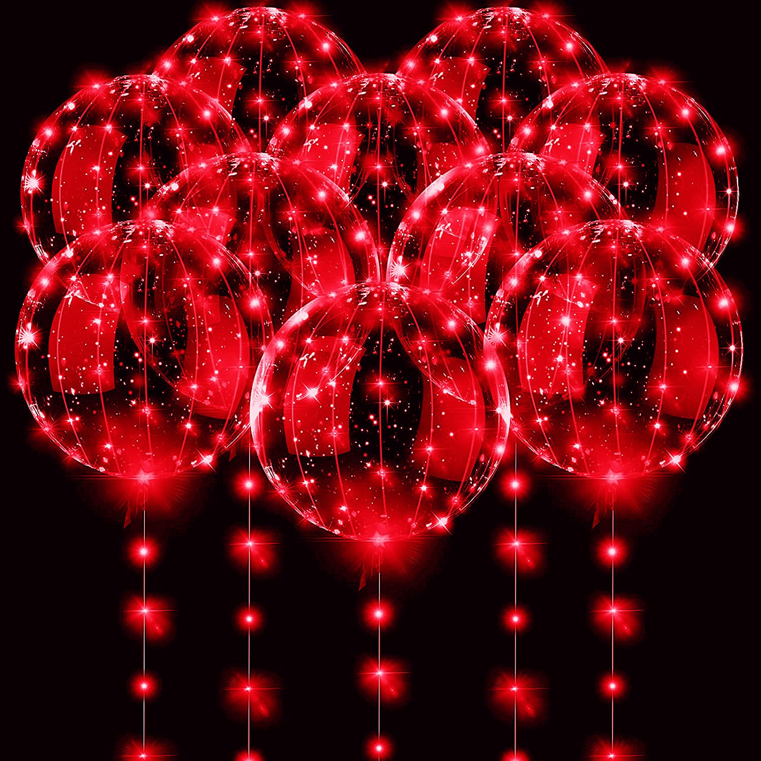 3 Set Rode Lichtgevende LED Tr - Led Balloon Light recensie en prijs